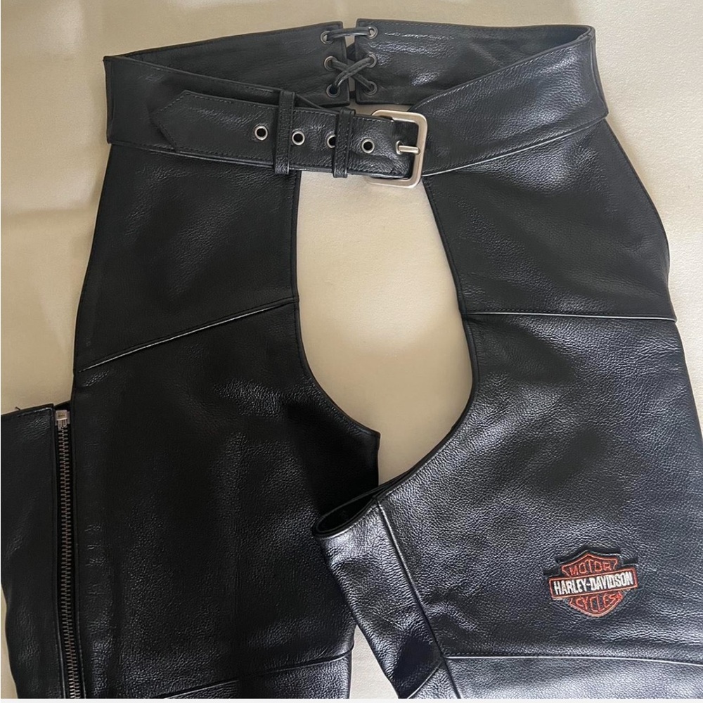 Harley-Davidson Black Leather Chaps